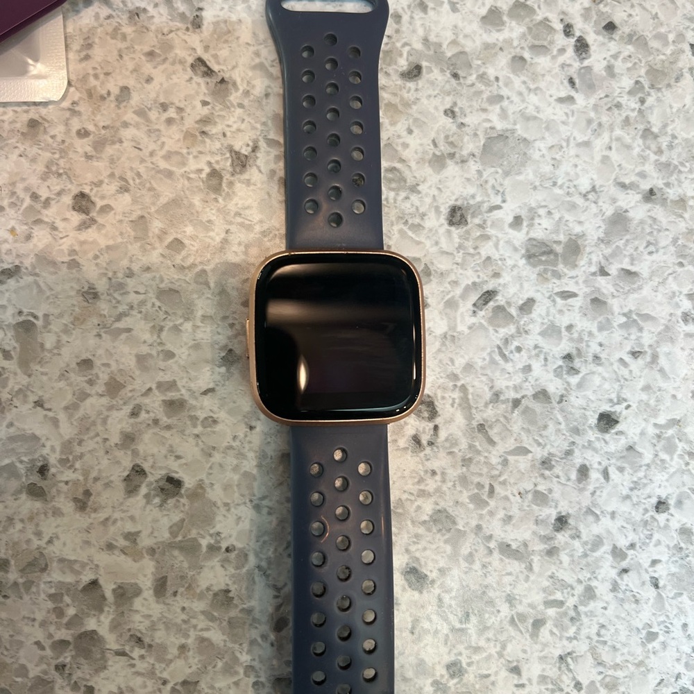 Smartwatch with Black and Gold Accents